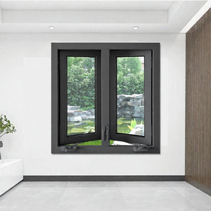 หน้าต่างบานเปิดแบบ Casement รุ่นทันสมัย TW UPVC เงียบ ป้องกันเสียงรบกวน พร้อมกระจกนิรภัยสองชั้น บานพับแบบหมุนมือ สำหรับบ้านพักอาศัยและบ้านทั่วไป - Product Image 3