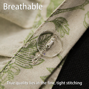 Tablier personnalisé avec logo, réglable à la taille, en coton et lin, pour restaurant, <span class=keywords><strong>jardin</strong></span>, café, chef, barbier, <span class=keywords><strong>salon</strong></span> <span class=keywords><strong>de</strong></span> beauté, cuisine, pour femmes - Product Image 4