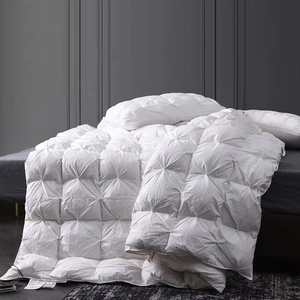 Couette matelassée en duvet de coton, taille <span class=keywords><strong>King</strong></span> et Twin, blanche, pour hôtel et maison, chaude et luxueuse, pour l'hiver - Product Image 1