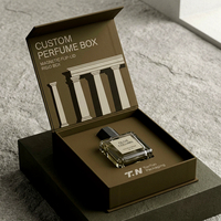 Coffret Cadeau de Parfum Vert Premium Personnalisé et Boîte Magnétique pour Parfum avec Boîte en Papier Parfumé et Emballage de Parfum