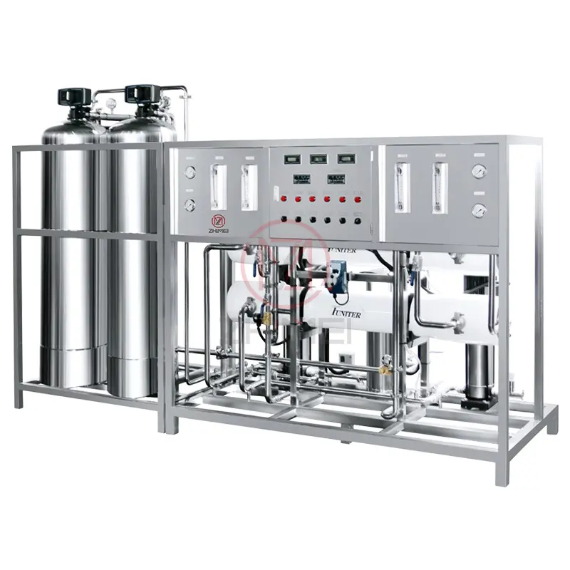 Purificateur d'acier inoxydable de système de filtre de traitement de l'eau d'usine de Filtration de RO à deux étages pour la nourriture de boisson chimique de cosmétiques