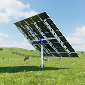 Nouveau design de <span class=keywords><strong>tracker</strong></span> <span class=keywords><strong>solaire</strong></span> double axe robuste avec contrôle astronomique/temporel AC 110-230V, faible coût d'entretien, montage pour 10 panneaux photovoltaïques - Product Image 4