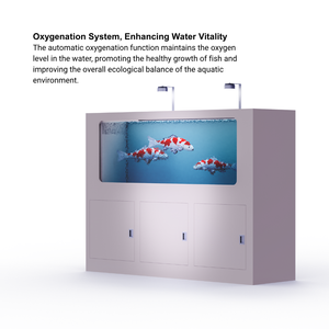 Réservoir de koi d'aquarium de bureau intégré avec système d'oxygénation et de stérilisation de filtration pour un environnement aquatique écologique - Product Image 4