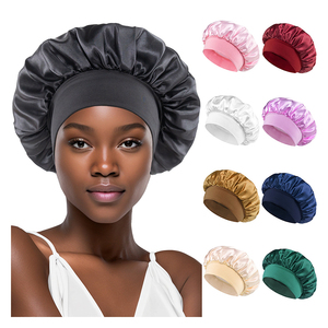 Bonnet <span class=keywords><strong>de</strong></span> Nuit en Satin Classique Européen et Américain à Bord Large pour Femmes Dormant - Product Image 1