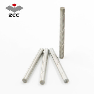 Tungsten ZCC Tungsten Carbide Cổ Rất Nhiều Xi Măng Carbide Rods Carbide Tungsten Với 2 Xoắn Ốc Lỗ 30 Helix - Product Image 3