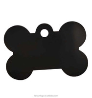 Factory Supply Doppelseitige Hunde gepäck anhänger Viele Farben Metall oxidation Grün Aluminium Knochen laser Hunde-ID-Tag Stempel technik