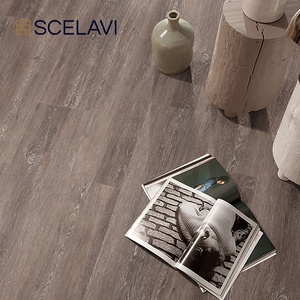 Suelo de vinilo de lujo de <span class=keywords><strong>madera</strong></span> de ingeniería, tablón ancho SPC PVC Click Lock, diseño de <span class=keywords><strong>madera</strong></span> en espiga para uso en el gimnasio - Product Image 3