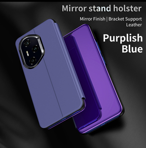 Pour <span class=keywords><strong>Honor</strong></span> Magic7 Lite X9C X8C X9B galvanoplastie Smart Clear <span class=keywords><strong>View</strong></span> miroir Flip Stand <span class=keywords><strong>coque</strong></span> de <span class=keywords><strong>téléphone</strong></span> pour <span class=keywords><strong>Honor</strong></span> 300 300Pro - Product Image 4