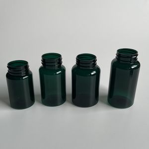 100cc 120cc 150cc 200cc Huisdier Donkergroene Capsules Tabletten Flessen Vitamine Fles Plastic Pil Capsule Flessen Met Flip Top Dop - Product Image 2