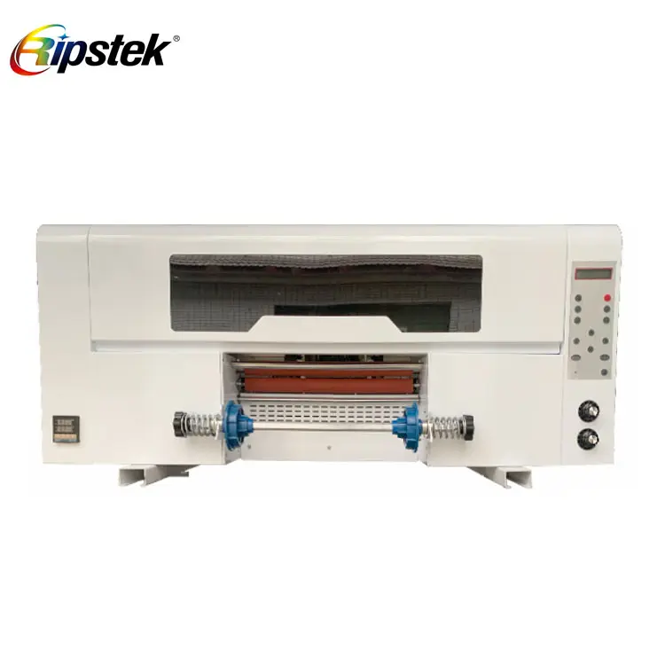 High quality XP600 3 Heads UV DTF Printer Width 40cm With Laminator AB Film PET Transfer All-in-One
