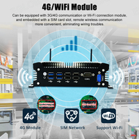 Mini Ordenador Industrial Sin Ventilador EGLOBAL, Intel Core i3-7020U, DDR4, MSATA SSD, Win10, VGA HD, 2*RJ45 Giga LAN, 8*USB, Linux Mini PC