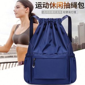 2022 New Waterproof Oxford Cloth Drawstring Sports <b>Backpack</b> 20L Capacity Printable Logo Simple Design for <b>Men</b> Women's Travel - Product Image 3
