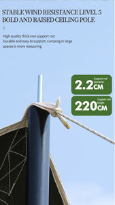 Venta al por mayor de carpas de lona refugio grande <span class=keywords><strong>sombra</strong></span> de picnic portátil personalizado camping mosca hoja dosel - Product Image 5