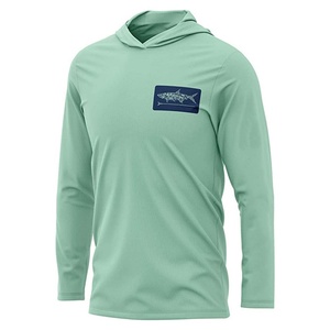 Camisas de Pesca de Manga Larga con Capucha, Unisex, 100% Poliéster, Malla de Seda de Hielo, Protección UV, Sublimación - Product Image 5