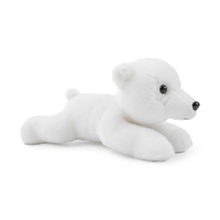 Ours polaire blanc personnalisé, jouet en peluche super doux, jouet en peluche réaliste, écologique, éducatif, en coton PP, cadeau anti-stress