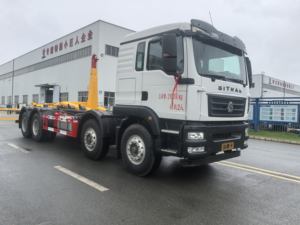 รถบรรทุก SITRAK 8x4 แบบ Hook Lift รับน้ำหนัก 35 ตัน ผลิตจากโรงงานโดยตรง ปรับแต่งได้สำหรับงานก่อสร้างและขนส่งขยะเทศบาล - Product Image 1