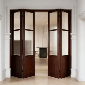 Porte intérieure de luxe ALUFRONT NFRC AS2047, étanche, isolée thermiquement, insonorisée, porte française avec design en <span class=keywords><strong>grille</strong></span> - Product Image 5