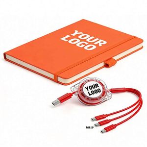 Wholesale A6 Leather 80 <b>Sheets</b> With Logo for Student Business Office School Promo Gift Elastic Strap Notebook - Product Image 1