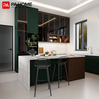 Solution de meubles de cuisine sur mesure pour villa, conception de la maison entière, armoires