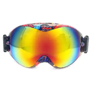 Kacamata olahraga luar ruangan tali kacamata Ski dapat diganti kacamata salju Anti Uv400