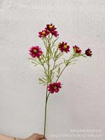 Fleurs artificielles de style rustique naturel, chrysanthèmes à longues tiges, petits chrysanthèmes sauvages, décoration de la maison, arrangement floral
