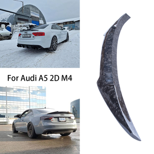 For A5 B8 B8.5 2Door Coupe 8T3 M4 Style Forged Carbon Fiber Rear Spoiler Trunk Wing 2007-2017 - Product Image 2
