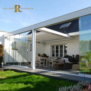 Pergola rétractable en aluminium pour extérieur, pergola moderne à lames orientables pour terrasse, <span class=keywords><strong>cuisine</strong></span> extérieure, patio, balcon, pergola motorisée en aluminium - Product Image 1