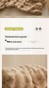 Manta de sofá de siesta de oficina de terciopelo Coral individual de confort cálido grueso de invierno - Product Image 6