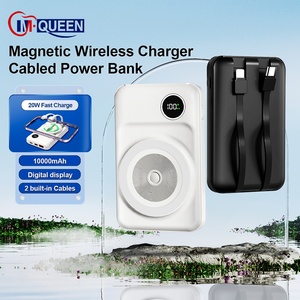 Batería Externa Inalámbrica Magnética Portátil Delgada con Capacidad de 20000 mAh y 10000 mAh, Carga Inalámbrica, Interfaz de Entrada Micro USB - Product Image 4