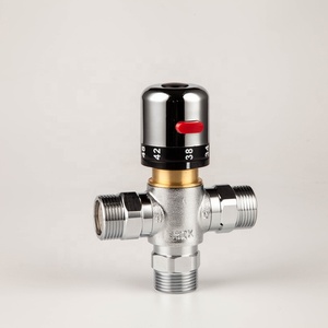 Válvula de Control de Temperatura del Agua de Latón, Válvula <span class=keywords><strong>Mezcladora</strong></span> Termostática - Product Image 5