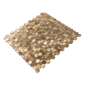 กระเบื้องโมเสคสำหรับห้องครัวแบบลอกและติดทำจากอลูมิเนียมทรงหกเหลี่ยมขนาดเล็กมี3D - Product Image 2