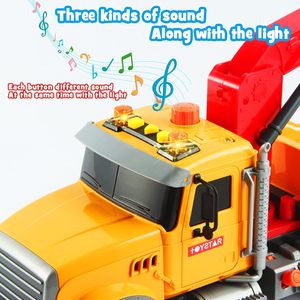 Funny Kid Cheap Friction Car Crane Dump <strong>Truck</strong> <strong>Toy</strong> with Light Sound Large <strong>Tow</strong> <strong>Truck</strong> <strong>Toy</strong> Friction Powered Transport Crane Kid Gift