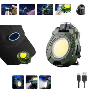 New Mini Mở chai kẹp nắp pottable Màu Đỏ màu xanh cảnh báo điện hiển thị USB sạc ABS Ngọn Đuốc Đèn pin Led làm việc đèn - Product Image 2