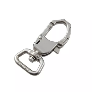 Clipon AK212T-L-025-MNK, crochet pivotant à verrouillage automatique en métal, brevet US/UE, haute résistance, adapté aux produits d'extérieur, collier pour animaux de compagnie - Product Image 1