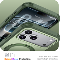 Nouvelle Arrivée 2026 – Coque de Téléphone à Support Rotatif 360° en TPU+PC, Anti-chute et Résistante à l'Usure, Compatible iPhone 17 Pro Max