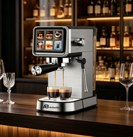 Máquina de Café Espresso Anbolife de 20 Bares, 1350W, Termobloque, Pantalla Táctil, 6 Ajustes Preestablecidos, Vaporizador, Tanque de Agua de 1.0L, OEM, ODM