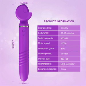 Vibrador de Varita AV, Estimulador de Clítoris, Vibrador con Movimiento de Empuje, Vibrador Tipo Martillo para Mujeres, Éxito de Ventas en TIKTOK - Product Image 5