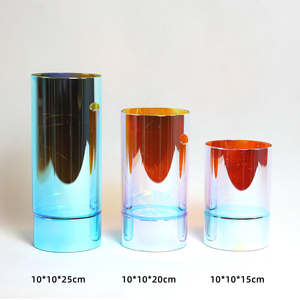 Luminarias de cristal con cilindro, luminarias luminosas de vidrio, decoración - Product Image 6