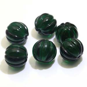 DS Gems Perles en forme de citrouille à trou complet Pierres précieuses en cristal de verre pour la fabrication de bijoux - Product Image 6