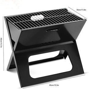 Portable Stainless Steel Folding BBQ <strong>Grill</strong> Modern Style Outdoor <strong>Charcoal</strong> <strong>Grill</strong> for Camping &amp; Cooking - Product Image 1