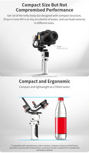 Stock <span class=keywords><strong>Zhiyun</strong></span> Auto Face Tracking 3 Axis Gimbal Stabilizer Phone <span class=keywords><strong>Crane</strong></span> M3 Fill Light Gimbal Anti- Vibration Mirrorless Camera Vlog - Product Image 4