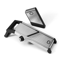 Mandoline professionnelle multifonctionnelle en acier inoxydable avec lames réglables pour couper les légumes et les pommes de terre, idéale pour une utilisation quotidienne en cuisine