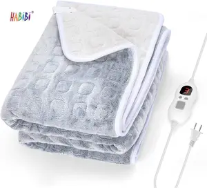 Electric Heating Blanket Warmer Control Heated Blankets adjustable Machine Washable