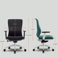Z-E326 FOSHAN usine bureau de luxe maison Type bureau visiteur invité noir maille chaise de bureau vente