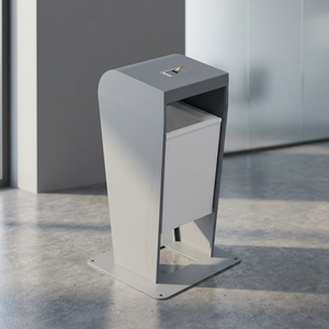 Contenedor de Basura Moderno de Metal para Exteriores, Diseño Industrial Duradero, Resistente al Agua, Origen Turquía, Alibaba - Product Image 2