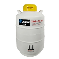 Réservoir d'azote liquide en aluminium YDS-20 Dewar pour le stockage des graines et du sperme