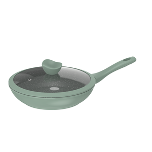 Nouvel ensemble de batterie de cuisine écologique antiadhésif vert sauge 18 pièces avec ustensiles et dessous de plat pour cuisinières à <span class=keywords><strong>gaz</strong></span> et à induction - Product Image 5