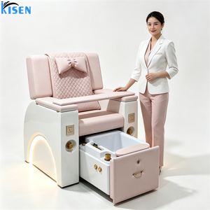 Sillón de Manicura de Cuero Sintético Negro para Salón de Belleza, Silla de Masaje Eléctrica sin Tuberías, Silla de Manicura Simple para Pedicura - Product Image 3