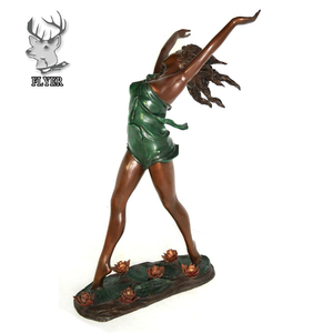 Décoration de jardin en plein air, chair, danseuse en Bronze, Statue de fille nue, Art de danse, Statue de Ballet, danseuse en Bronze, Statue de ballerine fille - Product Image 5