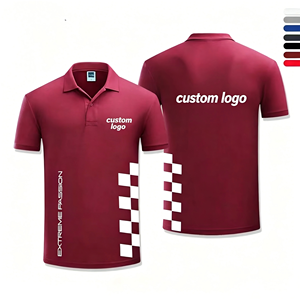 Polo de Moda Oversize para Equipo de Carreras con Servicio de Logotipo de Patrocinador Personalizado, Uniforme de Alto Rendimiento para Competición de Carreras y Tendencia Urbana - Product Image 1